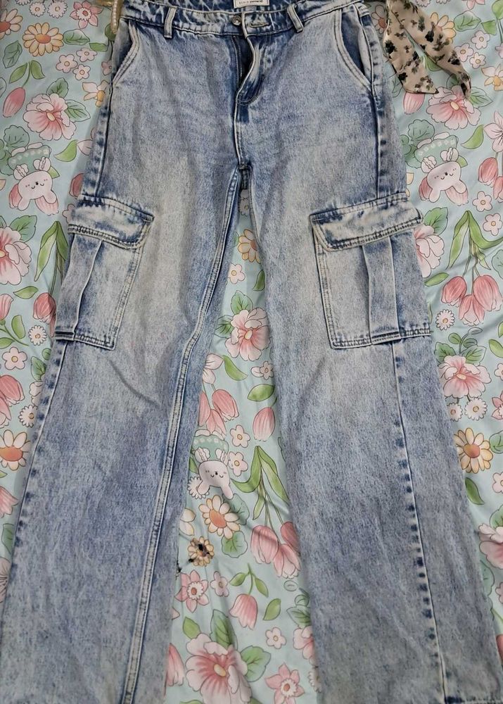 Blue Cargo Denim