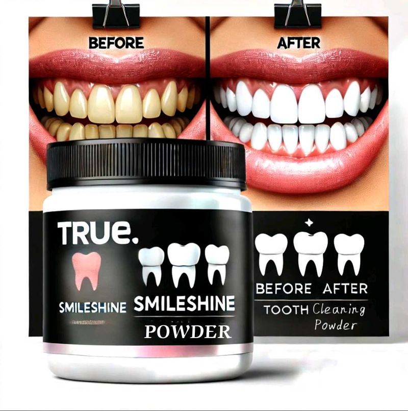 True SmileShine Tooth Cleaning &amp; Whitening Powder