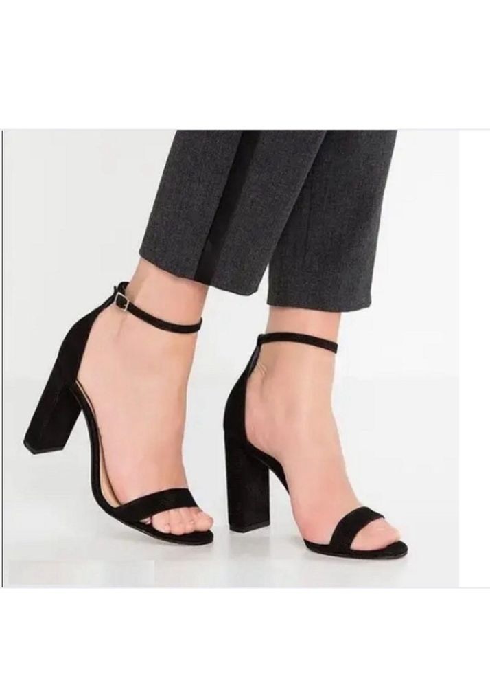 Black Ankle Strap Heels