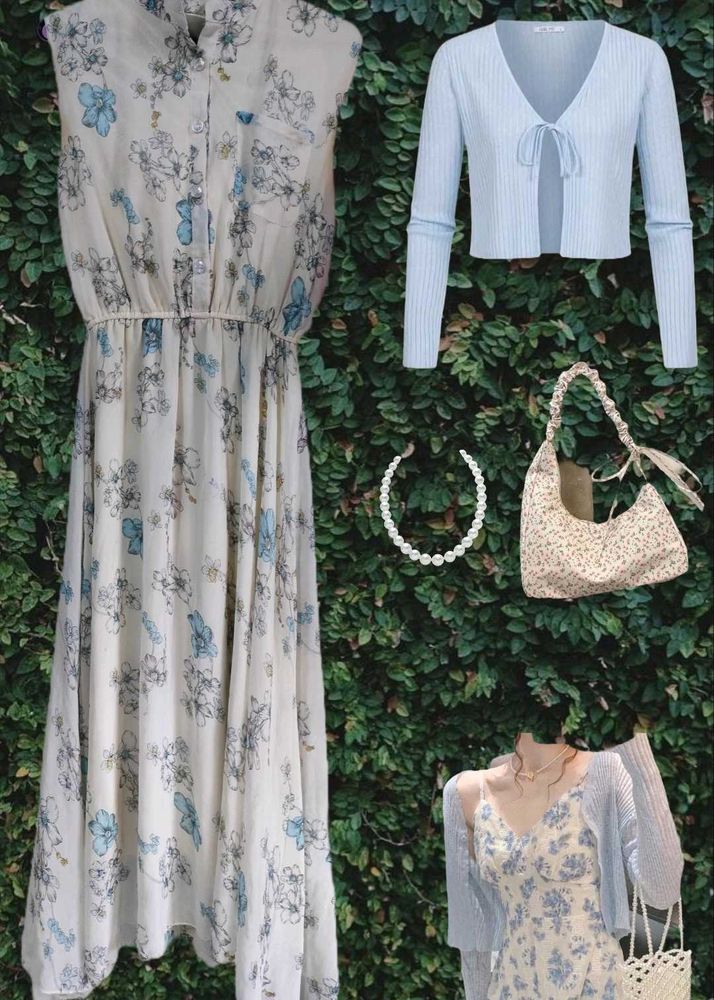 Chiffon Floral Dress For Summer Wear