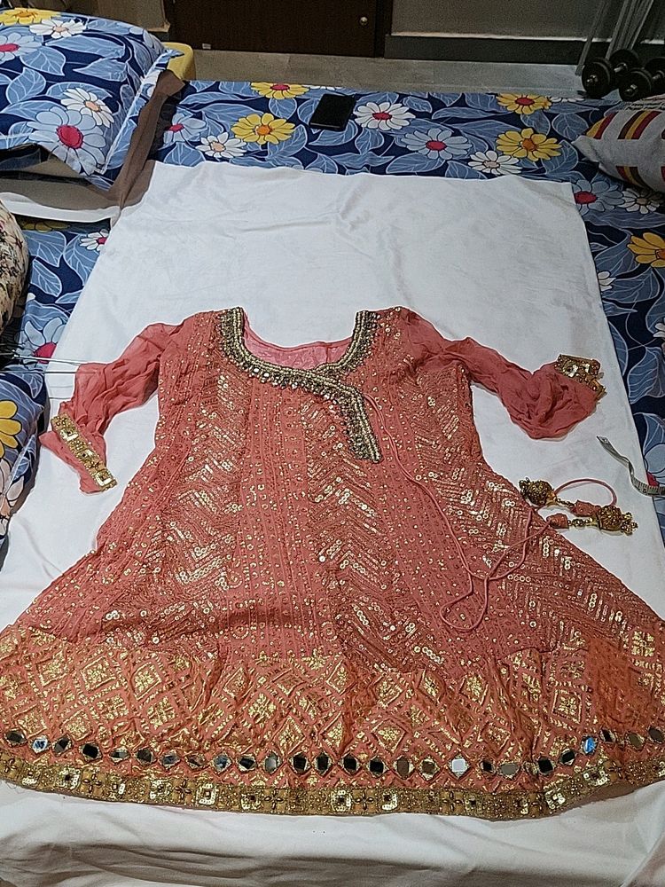 Angarkha Pattern Garara Set  Sale ⏰