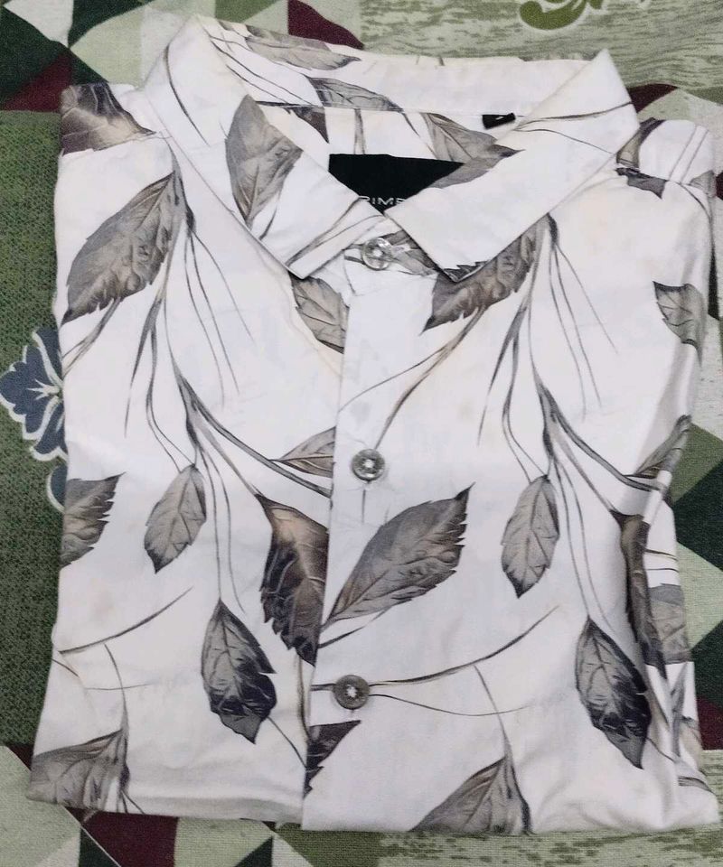 Leaf Print Shirt