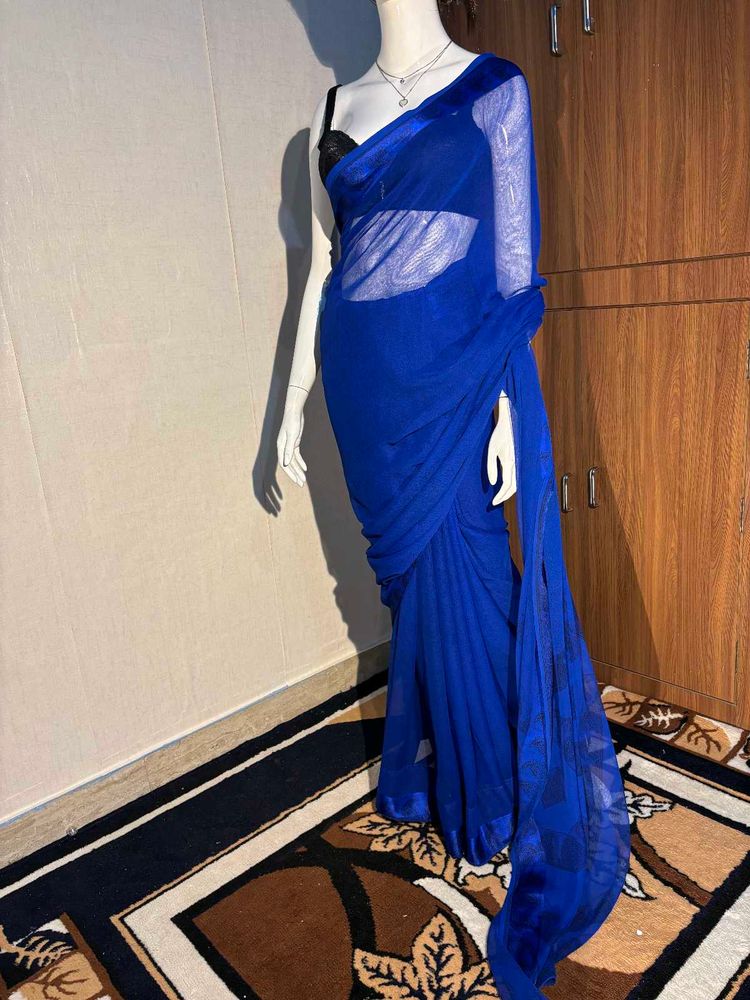 Elegant Blue Saree