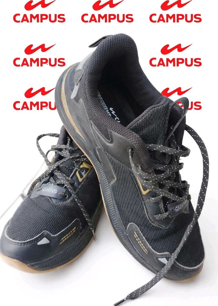 Campus Black Running Shoes