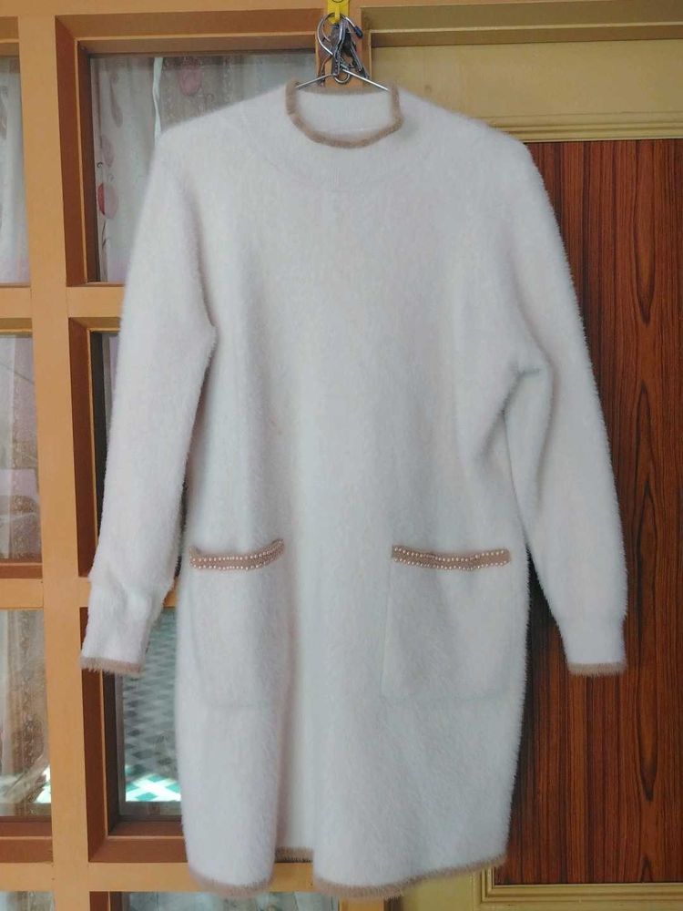 Cozy rabit wool Sweater Dress