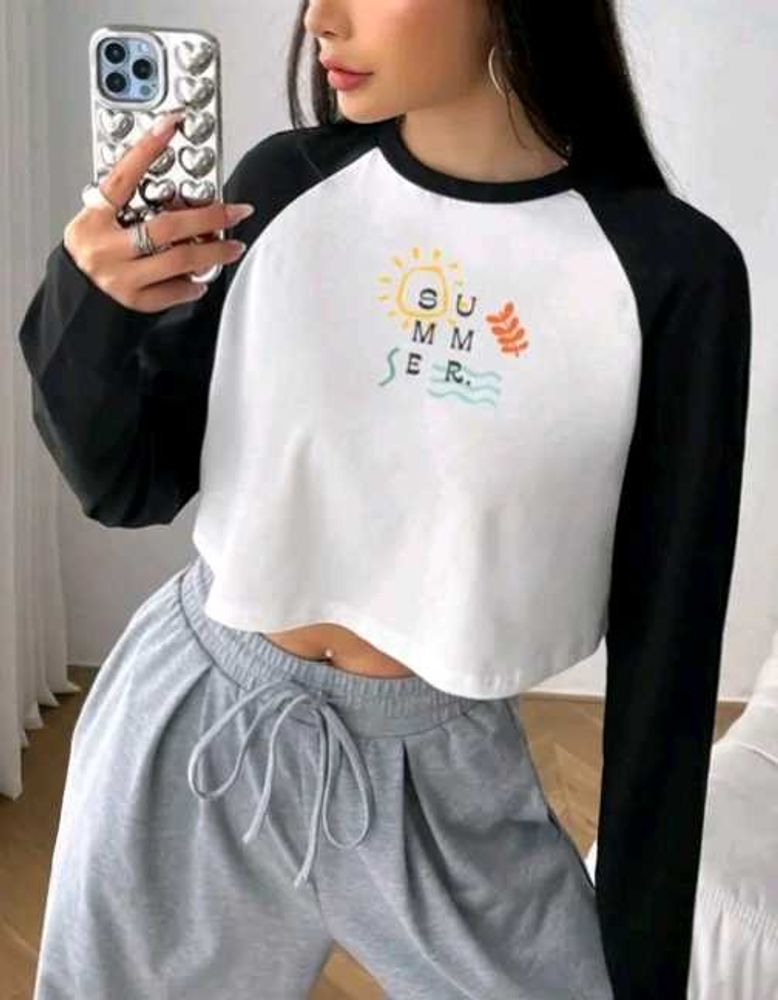 Summer Print Long Sleeve Tee (CE)