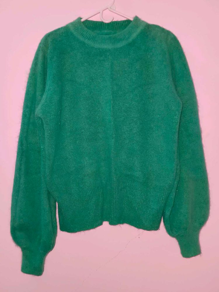 Green Wool Sweater
