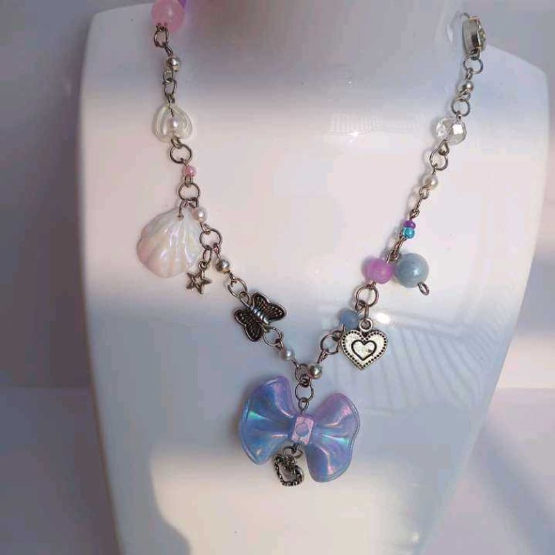 fairycore  Bow Charm Necklace