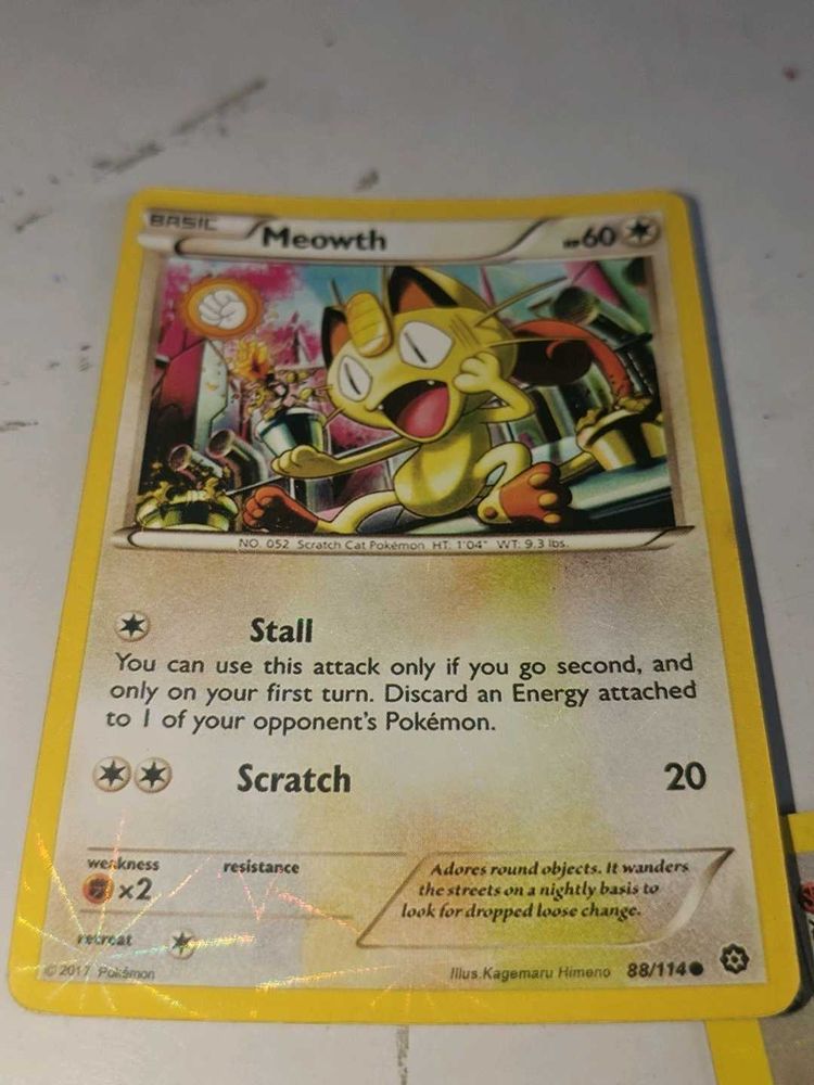 Meowth Pokemon Card