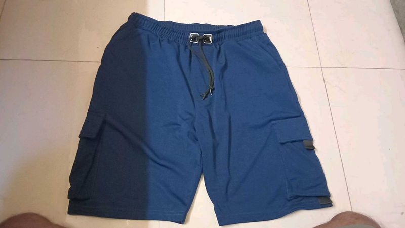 Blue Cargo Shorts