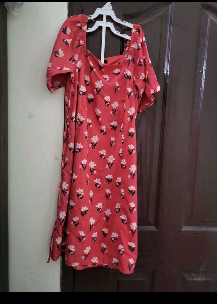 Red Floral Dress
