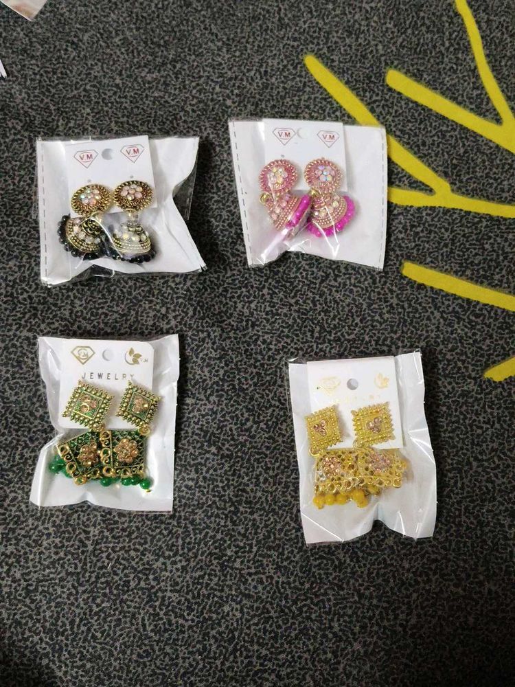 4 Combo Set Women Earing