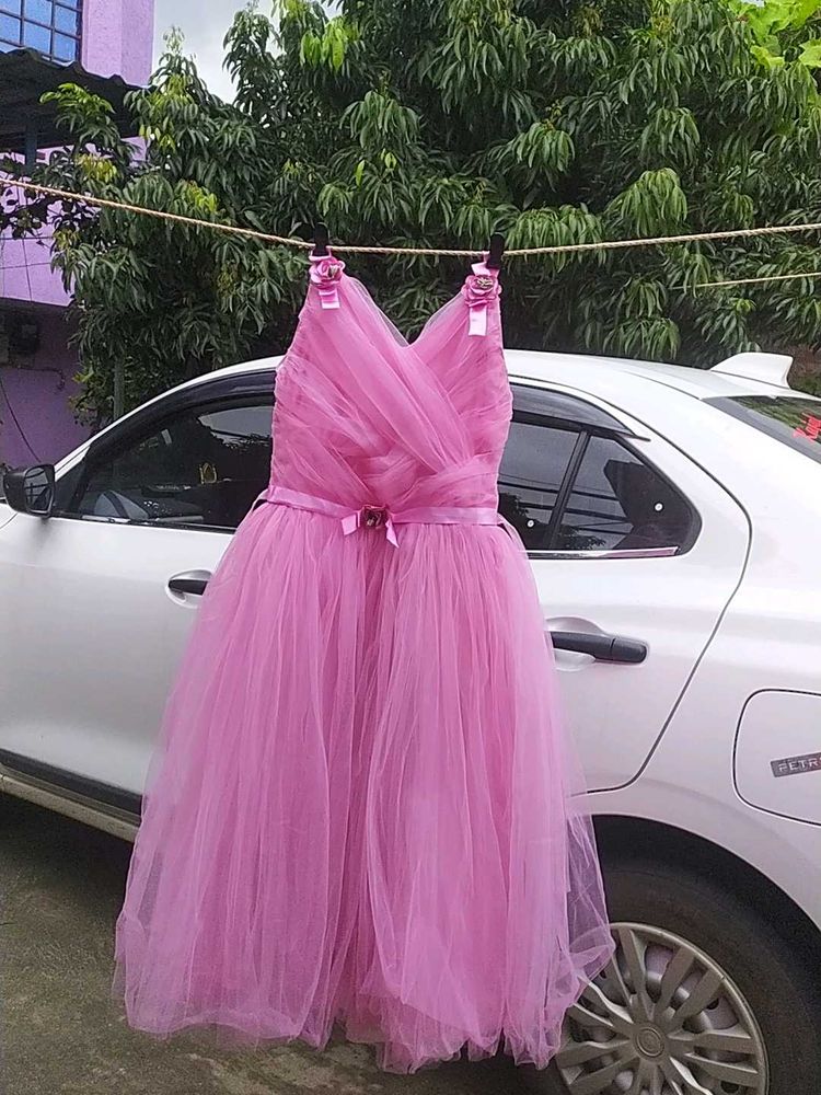 Pink Tulle Party Dress