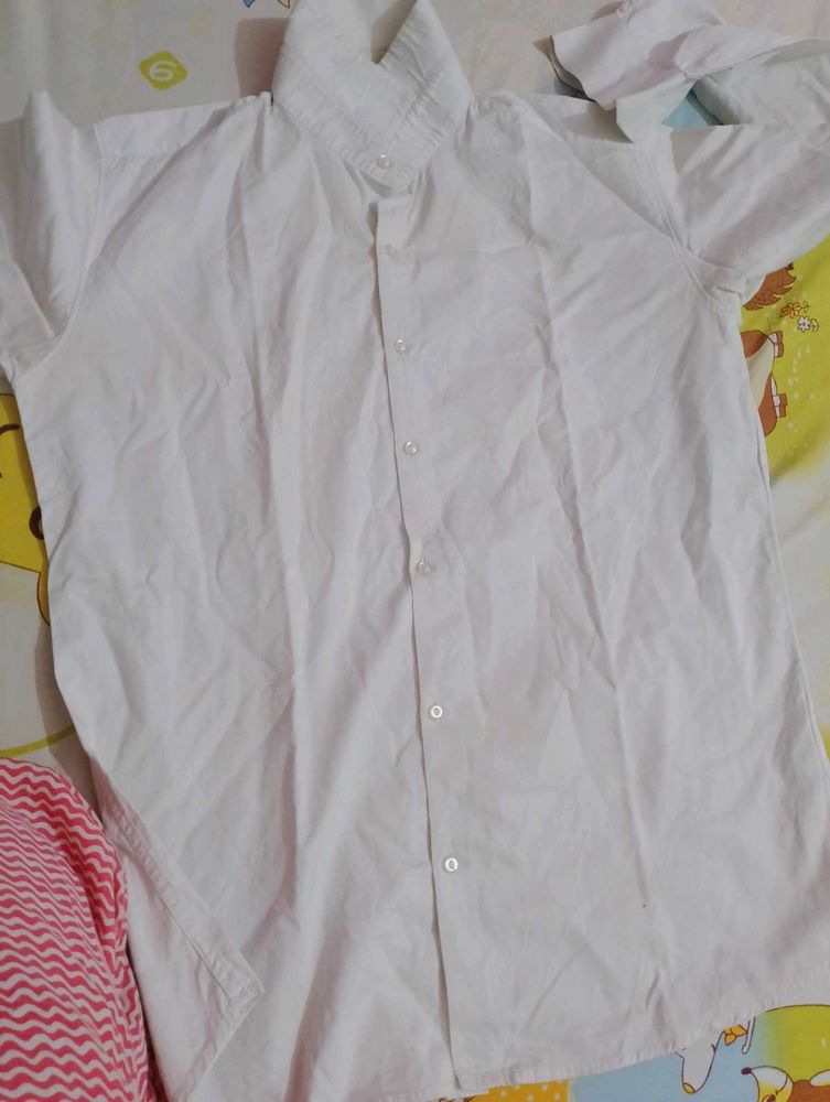 White button-up shirt