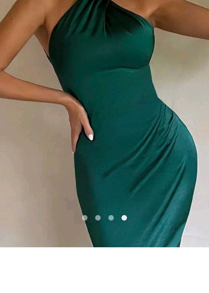 Emerald Green Knotted Bodycon Dress