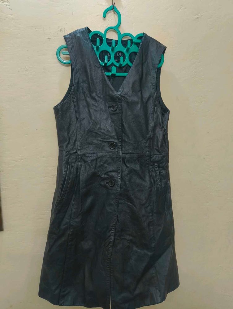 Beautiful Black Leather Dress