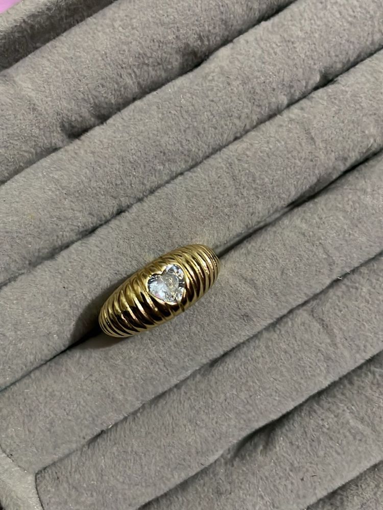 Heart Stone Ring Adjustable