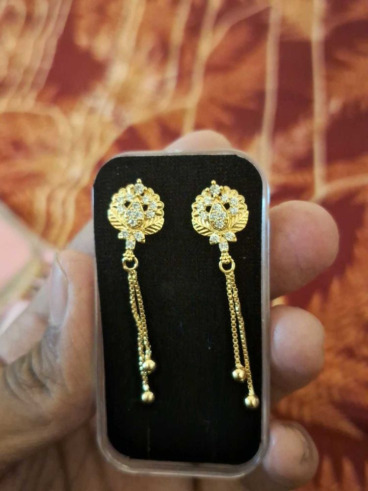 Gold Plated Dangler Earrings