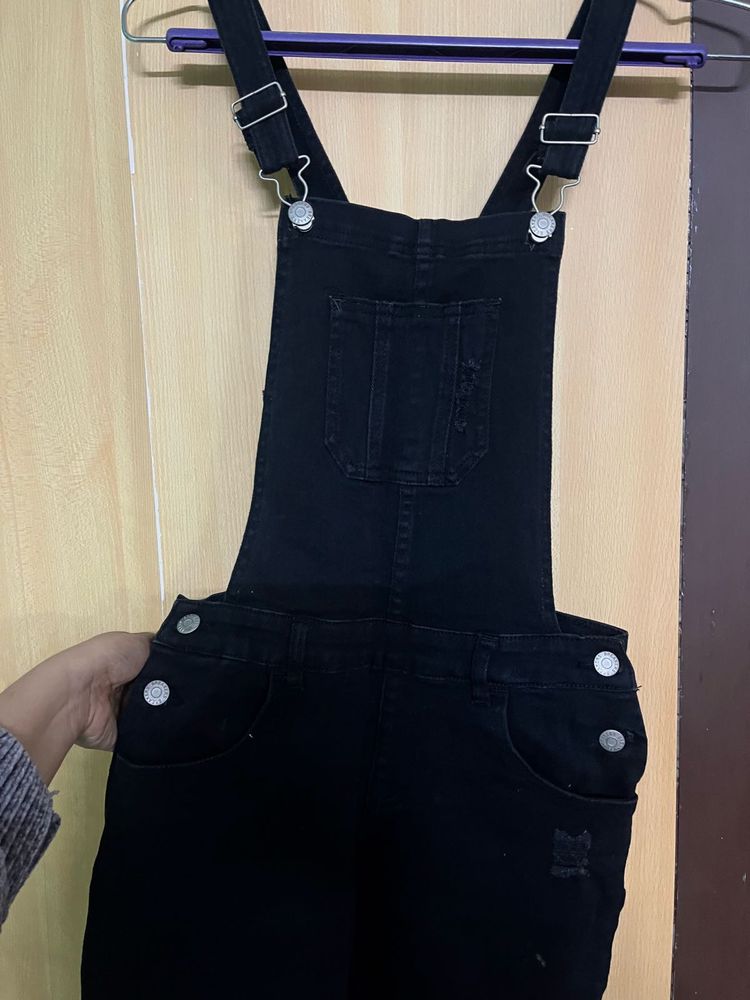 FLASH SALE Black Denim Dungaree @290