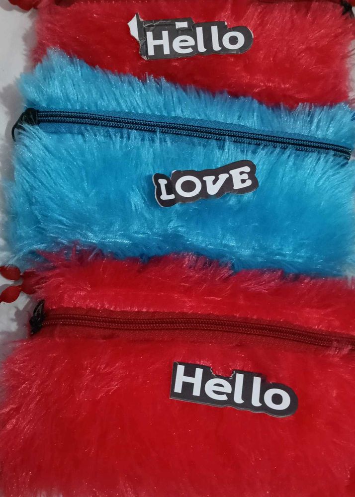 Fuzzy Plush Pouches