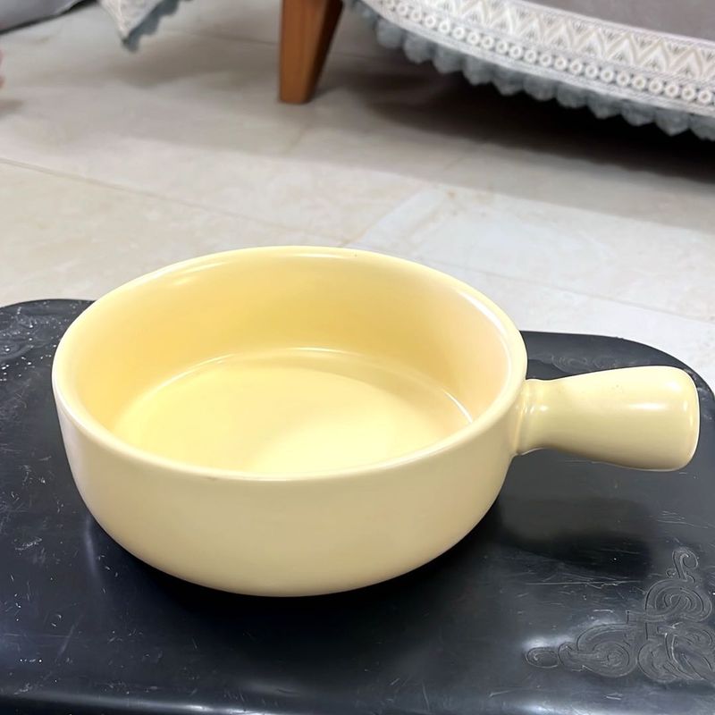 Meadow Ceramic Bowl with Handle - Matte Finish