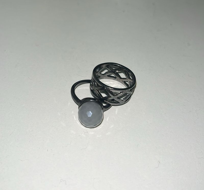 H&amp;M Pack Of Two-Anti Tarnishing Silver Ring