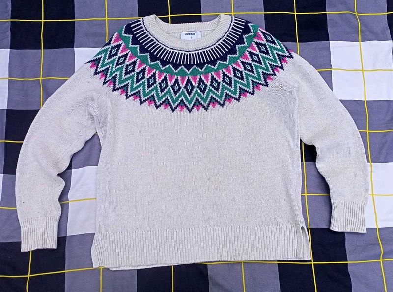 Old Navy Patterned Sweater