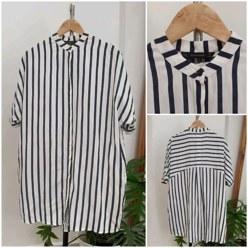 Zara Basic Striped Shirt