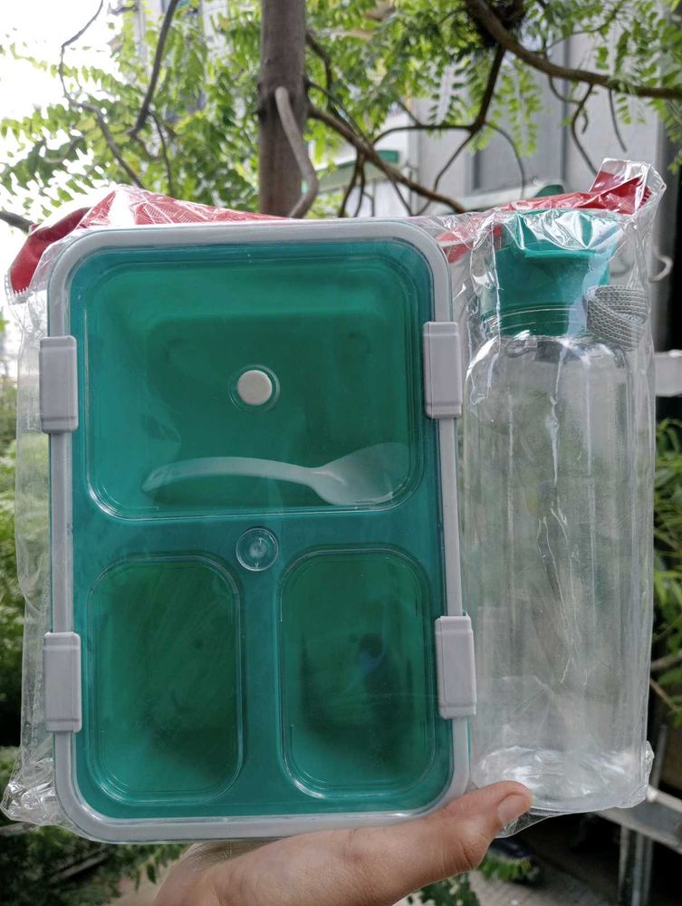 Combo Of 2 Lunchboxes With Bottle