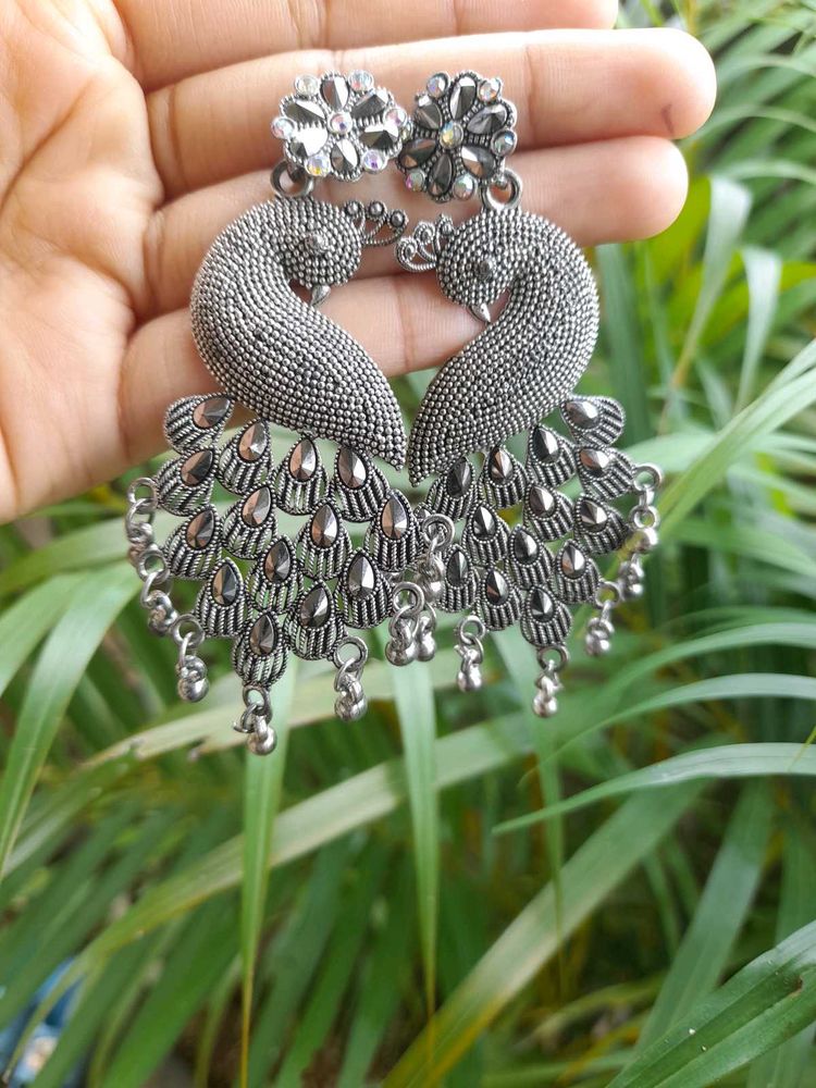 oxidize Peacock Earrings