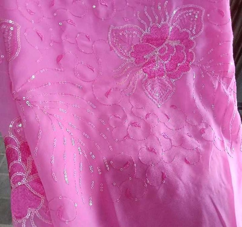 Georgette Sequence Work Saree