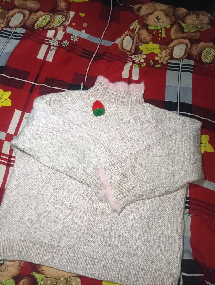 Cozy Knit Sweater with Detail