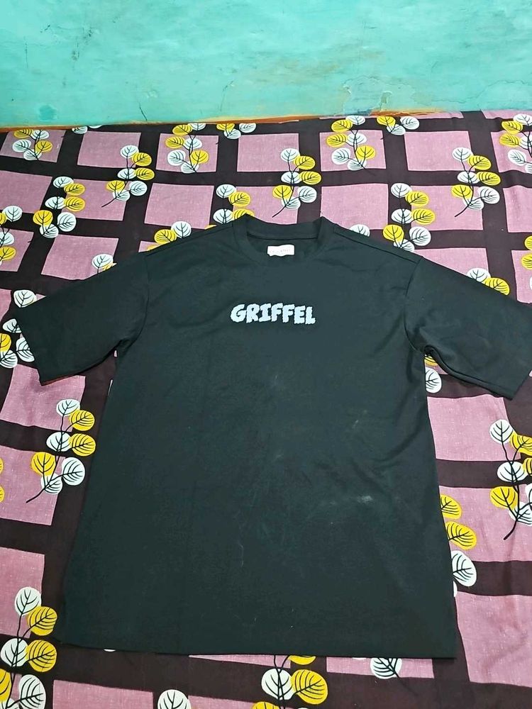Griffel Black Graphic T-shirt