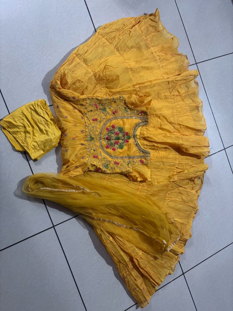 Yellow Ethnic Gown