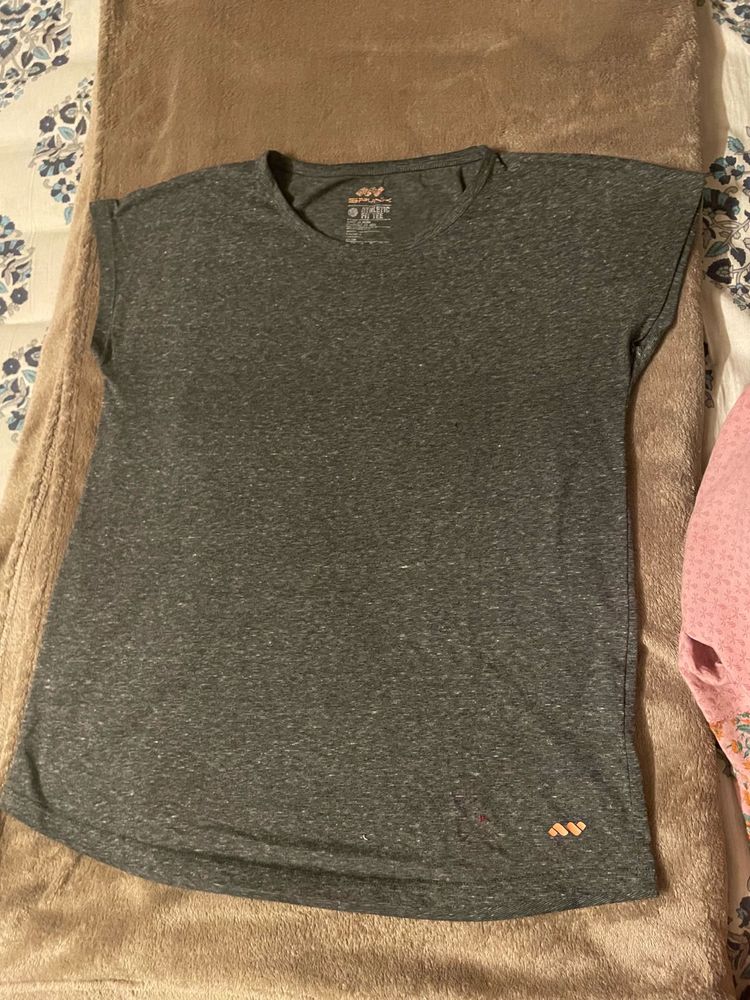 Gray Activewear T-Shirt