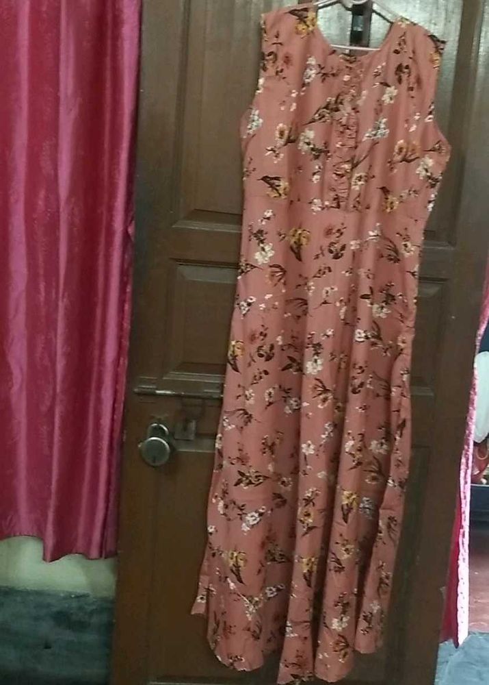 Floral Print Sleeveless Dress