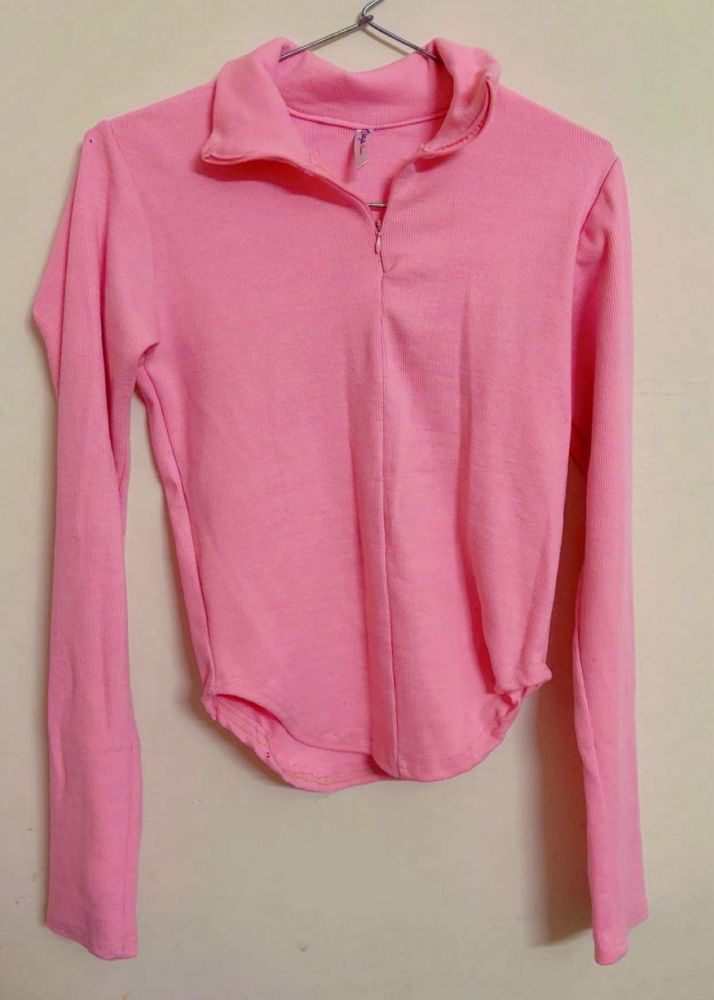 Pink Long Sleeve Top