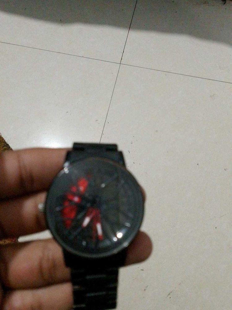 Stylish Black Wrist Watch