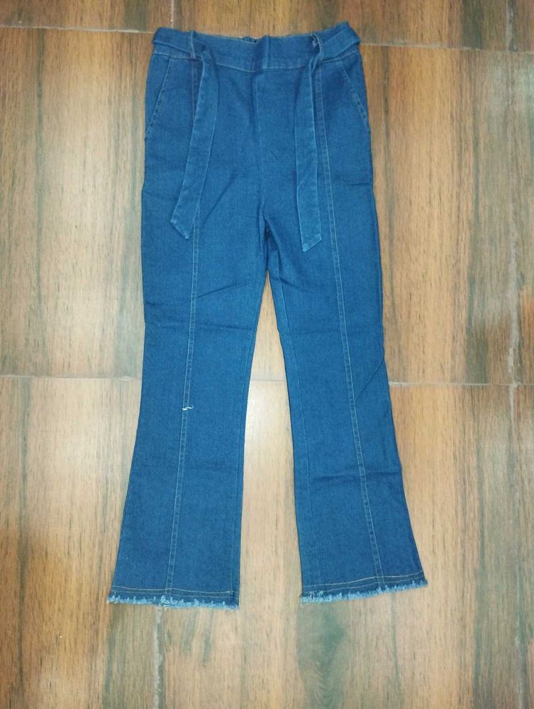 Denim Flare Pants