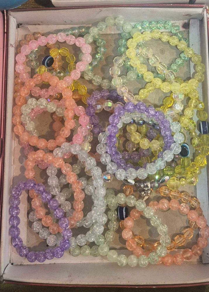 Colorful Beaded Bracelets - Set