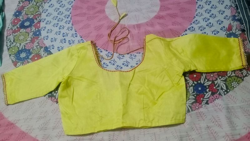 Yellow designer Blouse