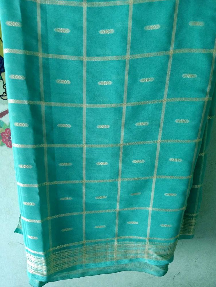 Elegant Teal Saree