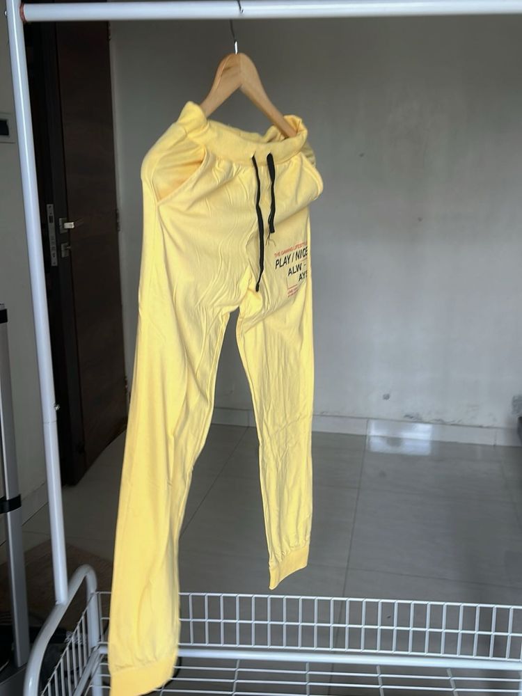 Yellow Casual Joggers