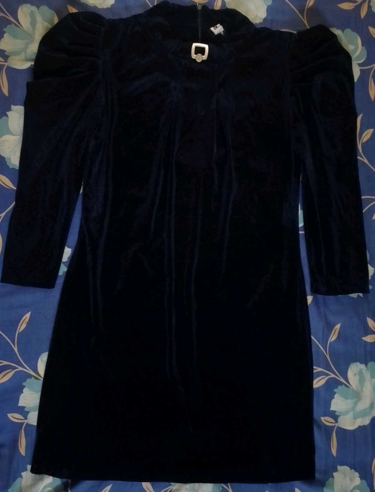 Vintage Velvet Mini Dress