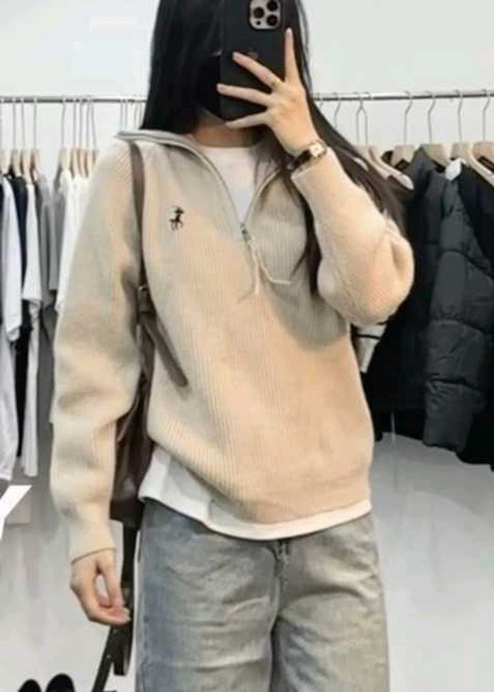 Beige Knit Sweater