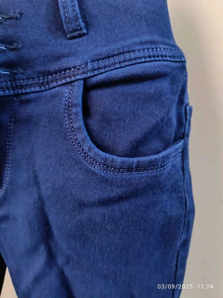 New Unused Dark Blue Denim Jeans