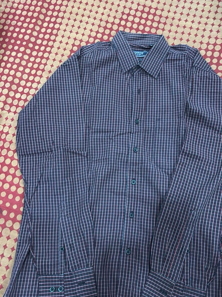Black N Red Small Checks Shirt