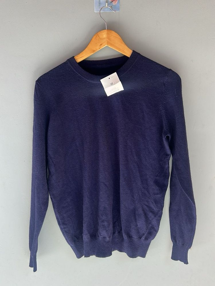 Navy Blue Pullover Sweater
