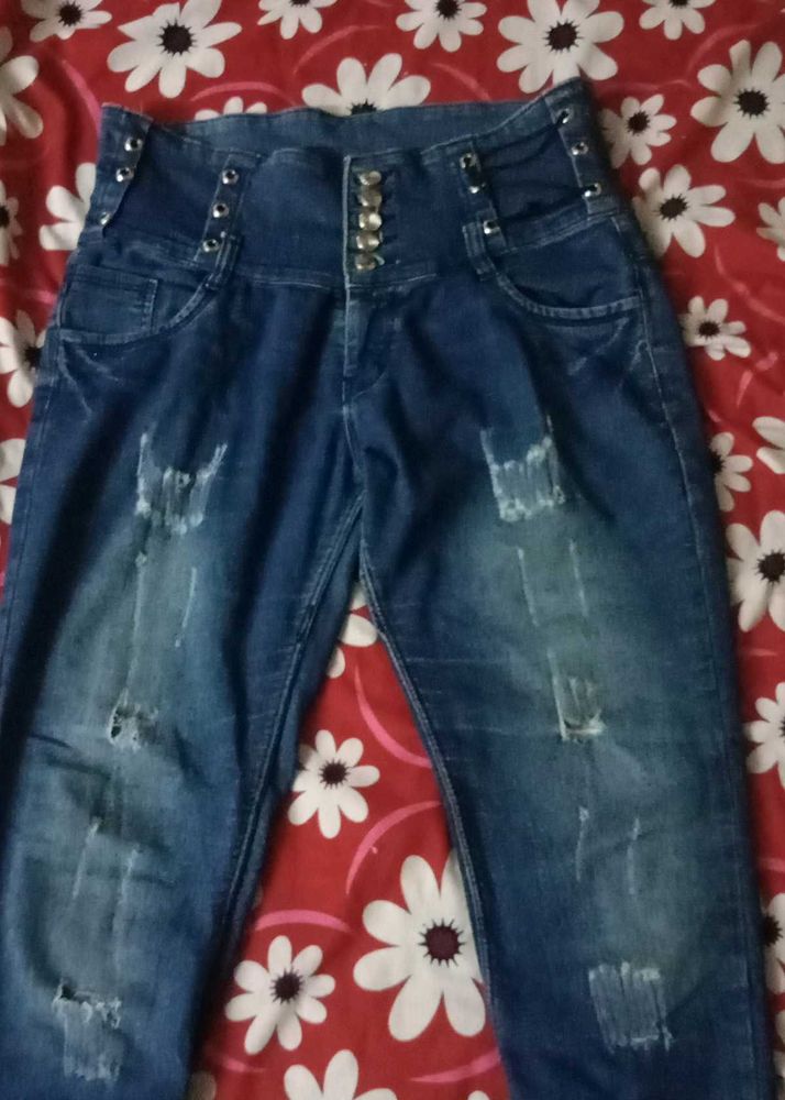 Rough Ripped  Jeans