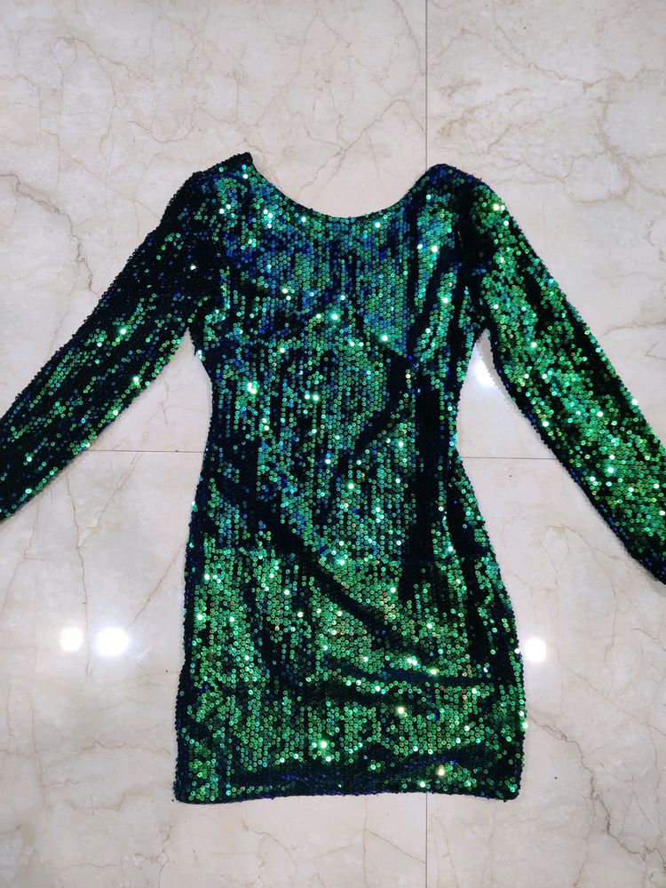 SALE 🔥:Dual Tone Sequin Dress✨